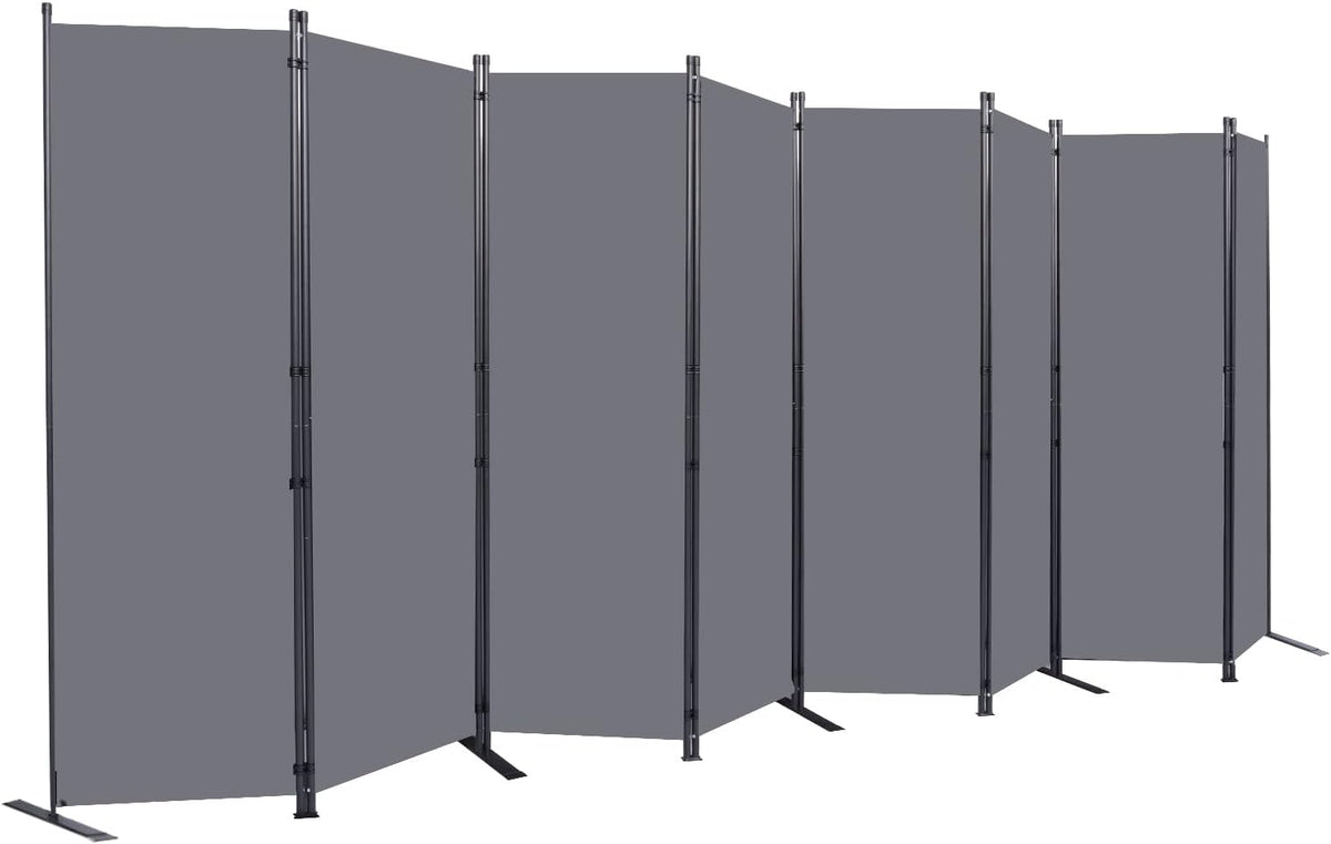 Room Divider 6FT Portable Room Dividers and Folding Privacy Screens, 176'' W Fabric Divider for Room Separation, 8 Panel Partition Room Dividers Freestanding Wall Divider Screen for Dorm Studio Office