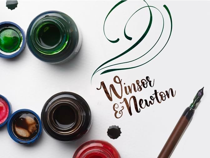 Winsor & Newton Calligraphy Ink, 30ml (1-oz) Bottle, Winsor Yellow