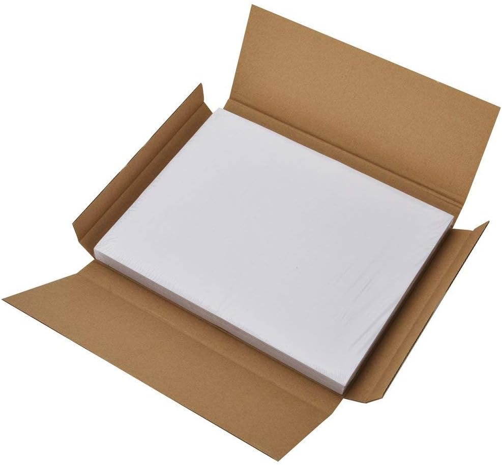 RBHK Half Sheet Self Adhesive Shipping Labels for Laser & Inkjet Printers, 200 Count, Rounded Corner