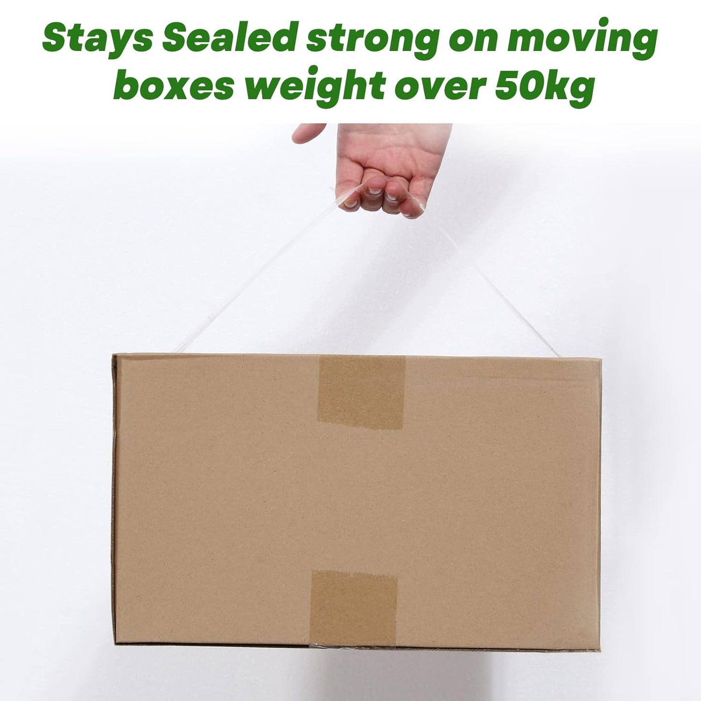 Clear Packing Tape (24 Rolls), Heavy Duty Packaging Tape for Shipping Packaging Moving Sealing, 2 inches Wide, 65 Yards Per Roll