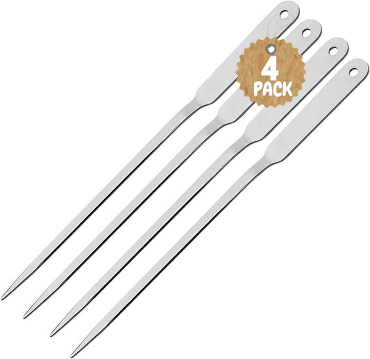 1InTheOffice Letter Opener, Stainless Steel Envelope Opener, Stainless Steel Hand Envelope Slitter (4 Pack)