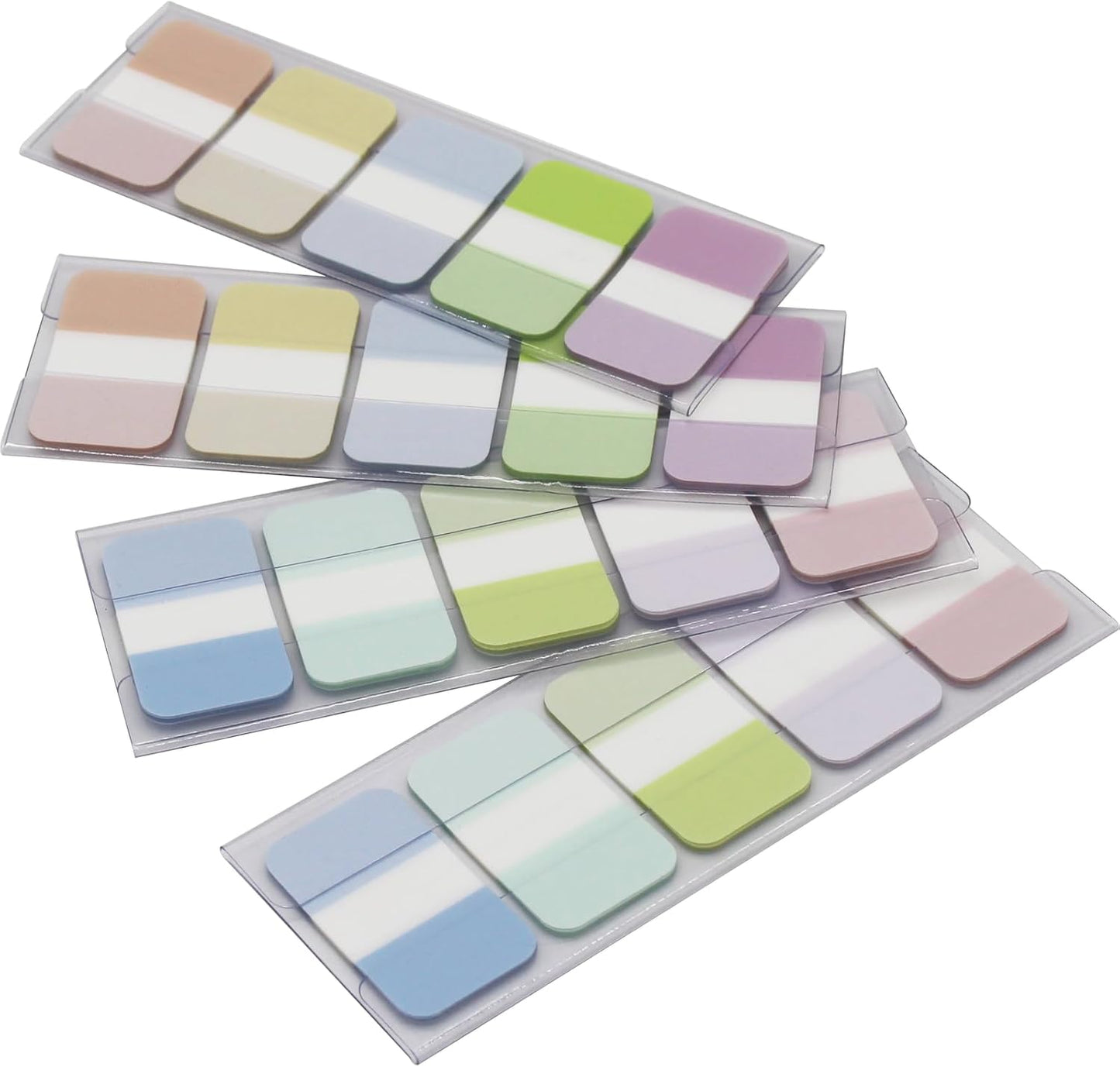 Tabs Flags Assorted Colors, 0.98 x 1.71 Inch Sticky Tabs, Easy to Post, 4 On-The-Go Dispensers/Pack, 400 Pages Total