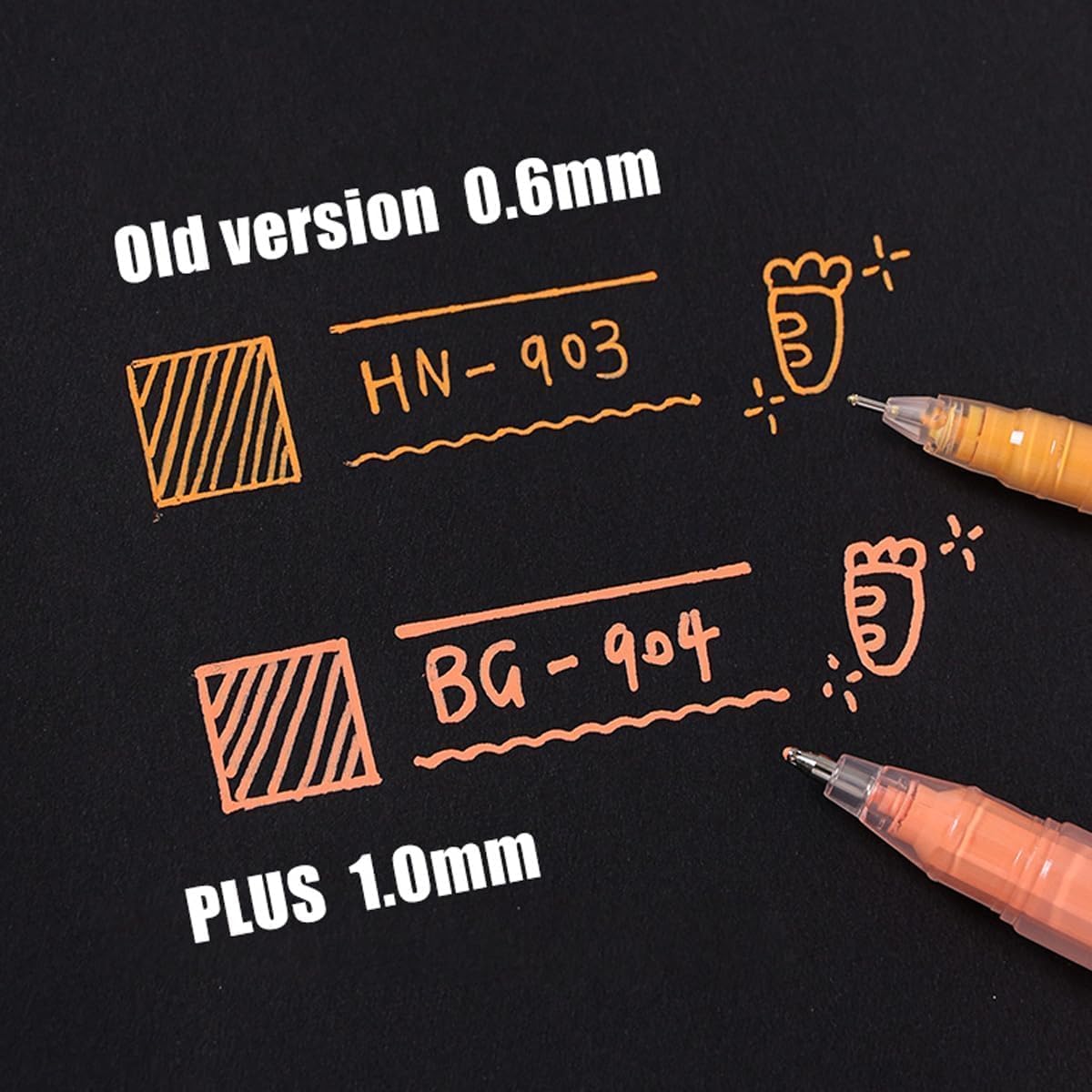 Acrylic Gel Pens for Coloring Books, Quick Dry 6 Pcs 1.0mm Fine Point Gel Marker Pen for Drawing, Journaling Art, School Supplies, Purple