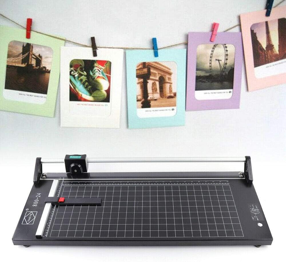 Paper Cutter 24" Paper Trimmer Scrapbooking Tool with Automatic Security Safeguard And Side Ruler For Craft Paper,Photo, Coupon, Label And Cardstock