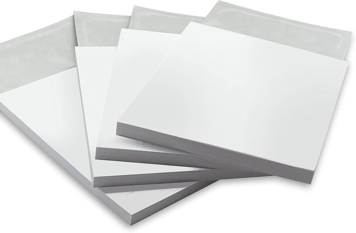 MaxMagnetics Blank Notepad With Magnetic Self Adhesive Peel and Stick, To instantly Create your 50 Sheets Business Card Notepad (10)