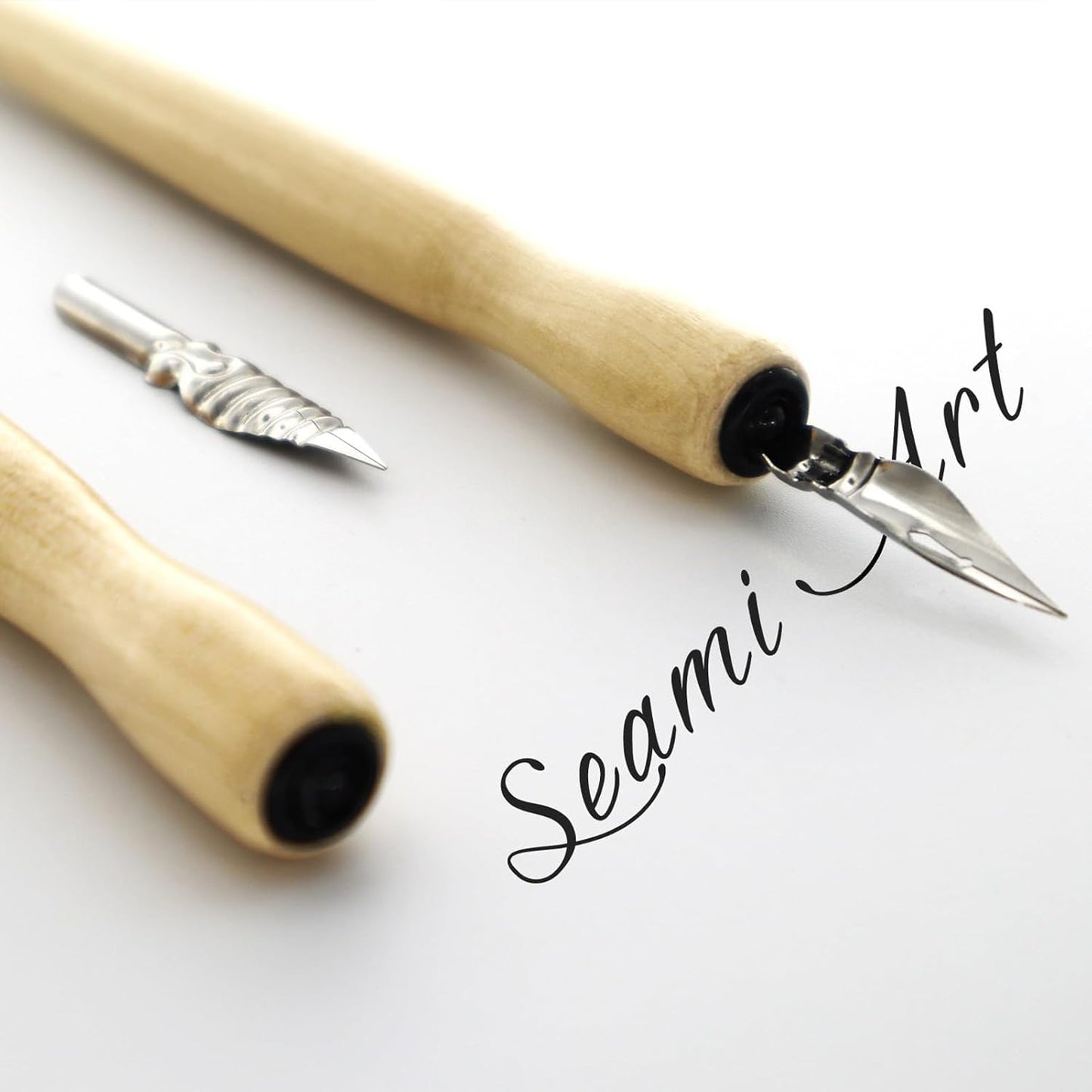 Dip Pen Nib Holder 5Pcs Cartoon Comic Pen Nib Holder for Professional Drawing Painting Kit Wooden for Lettering English Calligraphy Poster Making Cartooning Sketching Mapping