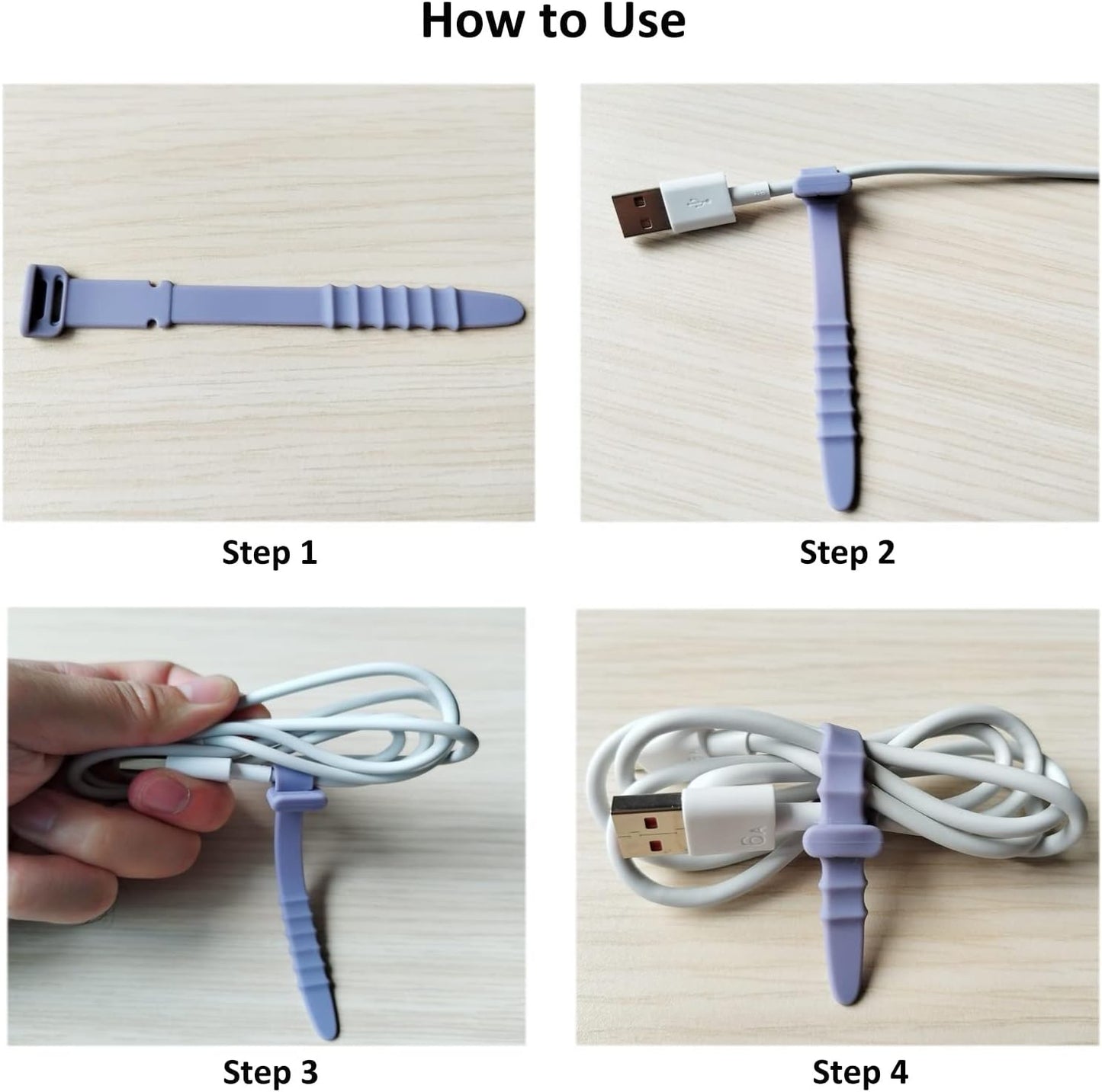 Silicone Zip Ties, Reusable Zip Ties, Rubber Cable Ties Straps for Wire Management, Elastic Silicone Ties Cable Organizer for Home Office, Cord Ties Three Sizes 4.5" 5.9" and 7.1"(5+5+5Pcs Multicolor)