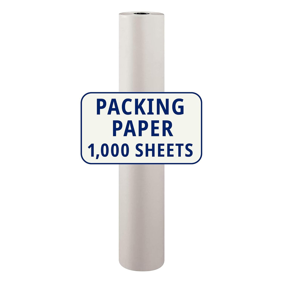 BOX USA Packing Paper Roll 1440'L x 48"W - 1,000 Sheets 17” Long Equivalent - Large White Newsprint for Shipping, Packaging, Storage and Moving Supplies