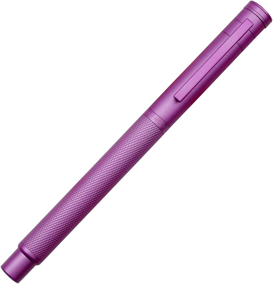 Asvine Pink Forest Fountain Pen Bent Nib, Classic Design with Converter and Metal Pen Case, The Light of Hope Serise