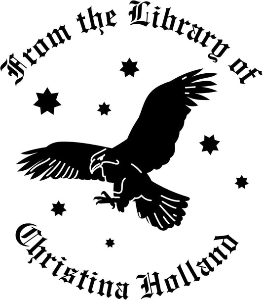 from The Library of Embossers & Stamps for Fantasy Book Readers | Custom Embosser | Custom Stamp | Ex Libris | Elevate Your Fantasy Collection of Stories and Novels (Design 10, Self-Inking Stamp)
