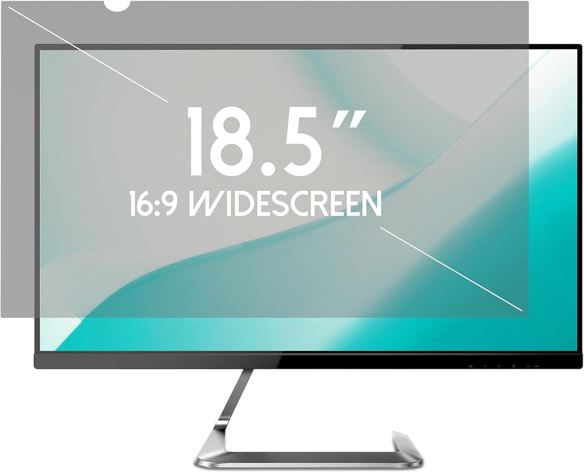 18.5 Inch Laptop Privacy Screen Shield for 16:9 Wide Display - Anti Glare Computer Privacy Screen Cover | Blue Light Blocking Screen Protector | Scratch Resistant UV Filter | Attachment Type