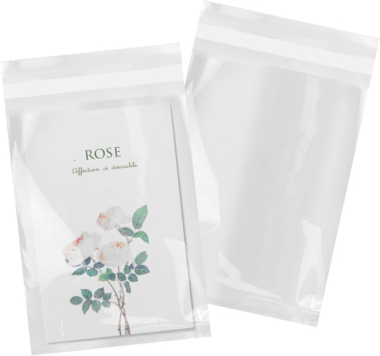 iMailer - 1000 Pack - 5" x 7" Cellophane Bags Self Adhesive- Resealable Clear Poly Cello Bags for A2 A4 A6 Cards & Envelopes, Bakery, Cookies, Treats