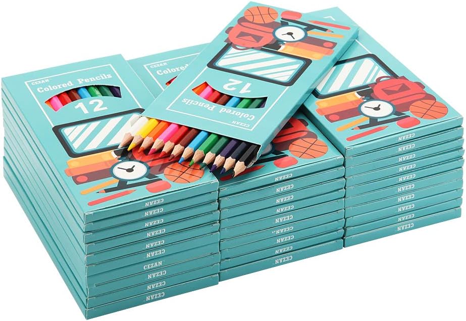 Colored Pencils Bulk, 30 Packs of 12 Count, Pre-sharpened, 360 Colored Pencils for Kids