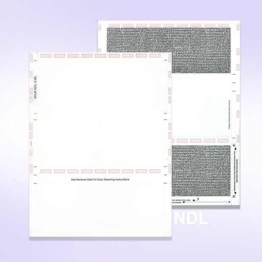 NextDayLabels - 8-1/2" x 11" Z Fold Pressure Seal Self Mailer Checks (White-1000)