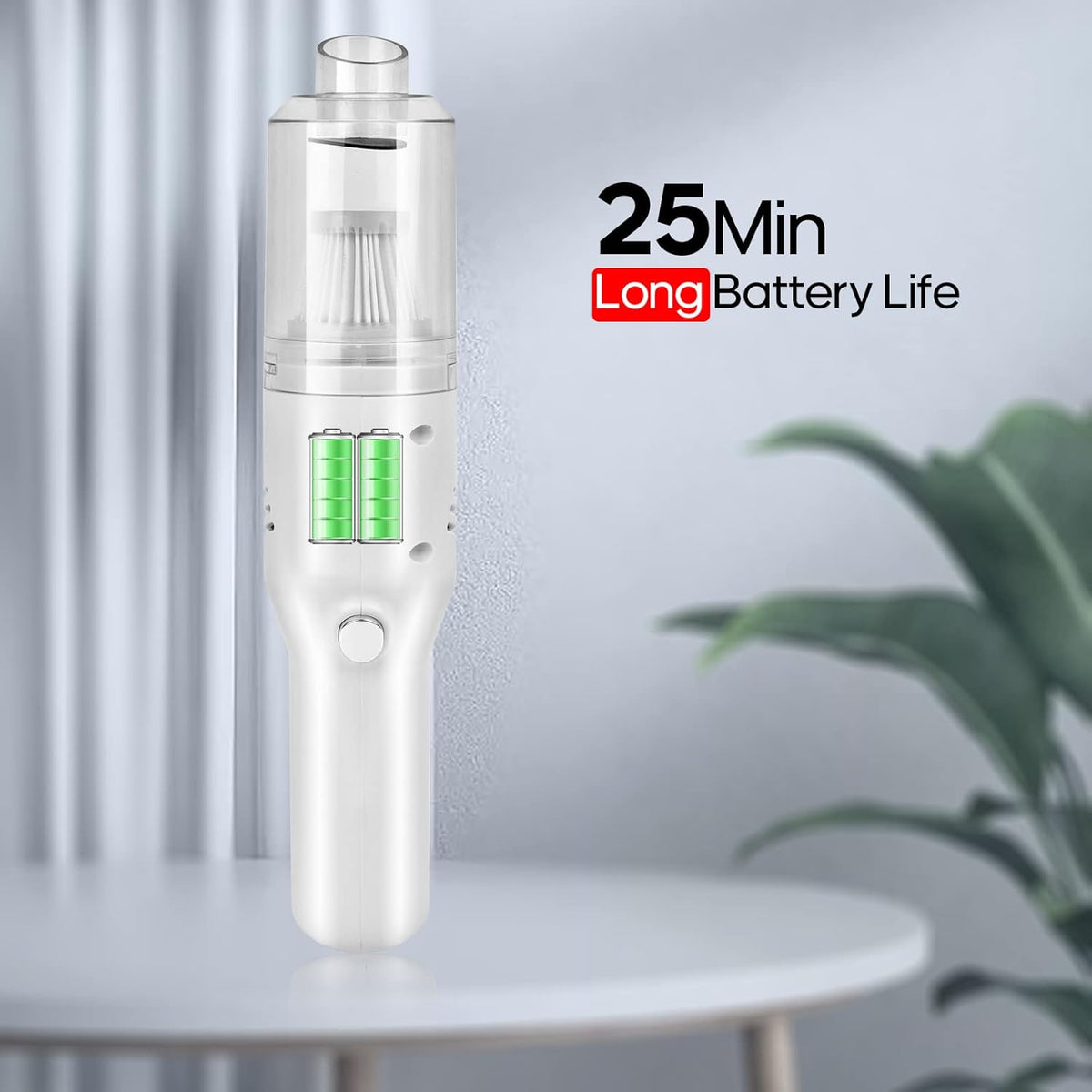 Wireless Mini Car Vacuum Cleaner(400g) Portable Rechargeable,Handheld Vacuums, Mini but Mighty Dust Busters Cordless Rechargeable,Hand Held Vac for Car/Desk V06/white