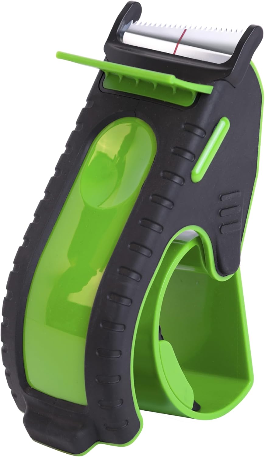 Heavy Duty Shipping Tape Dispenser: TENDO° Premium Line – Reusable, Replaceable, Eco-Friendly 2’’ Master Piece Dispenser for Pros with Patented 10° Sloped Chromium Blades - P-2200 (4th Gen.)_Green