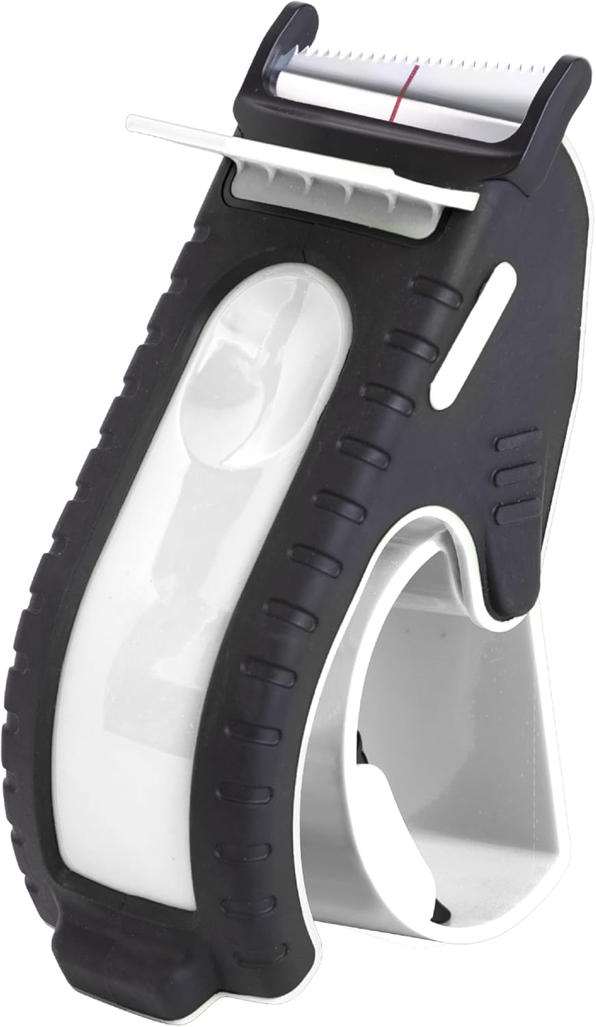 Heavy Duty Shipping Tape Dispenser: TENDO° Premium Line – Reusable, Replaceable, Eco-Friendly 2’’ Master Piece Dispenser for Pros with Patented 10° Sloped Chromium Blades - P-2200 (4th Gen.)_White