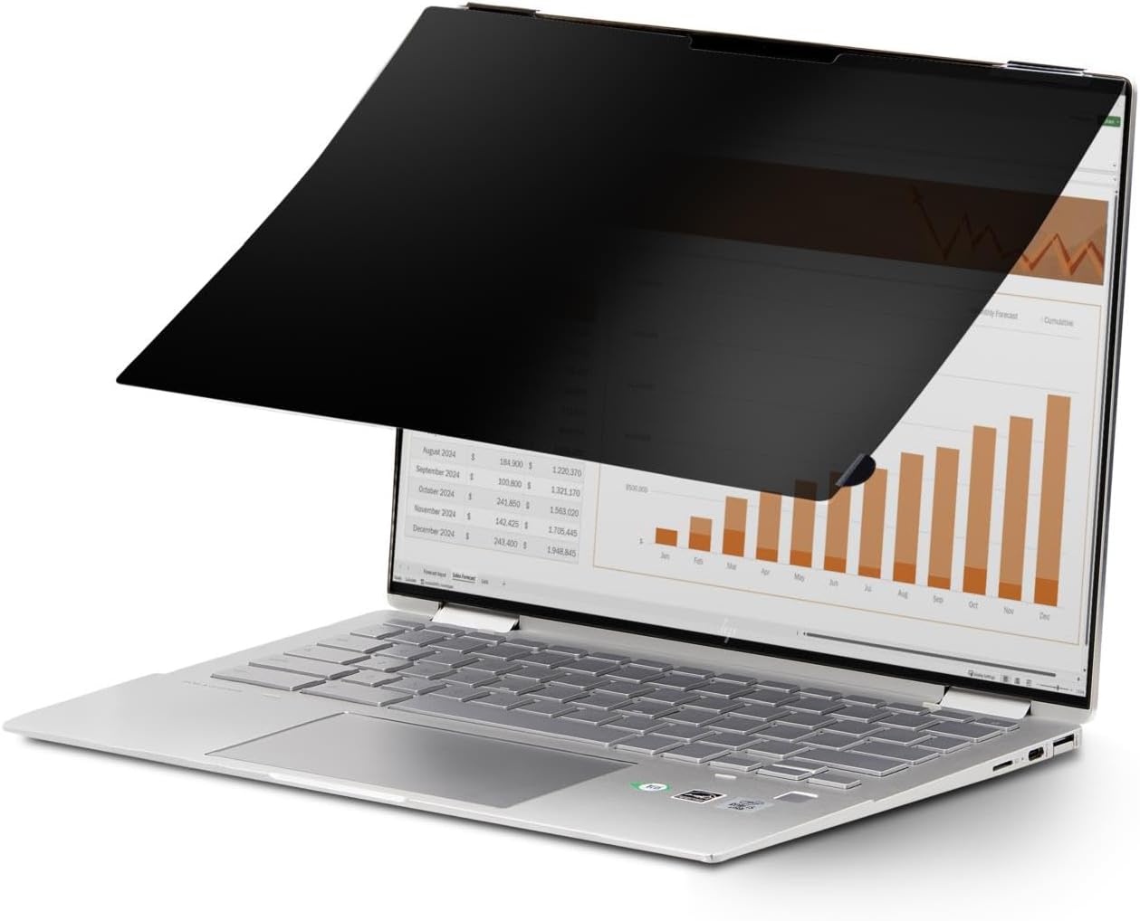 StarTech.com 13.5-inch 3:2 Flip-Over Privacy Screen with Touch, Laptop Security Shield, Anti-Glare Blue Light Filter