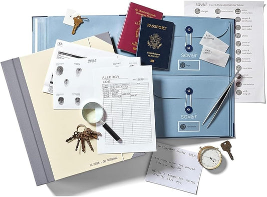 Savor | 2025 Edition in Case Go Missing™ Binder | Viral TikTok Folio for True-Crime Fans to Record Personal Info, Estate Planning & Emergency Preparation