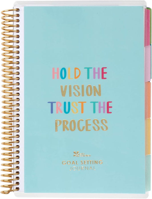 Erin Condren Coiled A5 Planner - Goal Setting, Featuring Goal-setting Tips and Advice, Goal-tracking Spreads, To-do Lists for Action Steps, and More. Boost Productivity