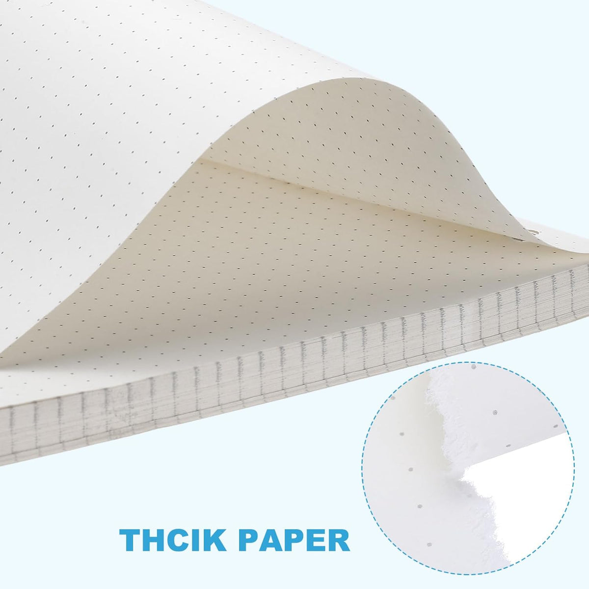 PATIKIL B5 Dot Grid Paper 9-Ring Binder Loose Leaf Planner Filler Paper Planner Inserts, 160 Sheets/320 Pages, Lined