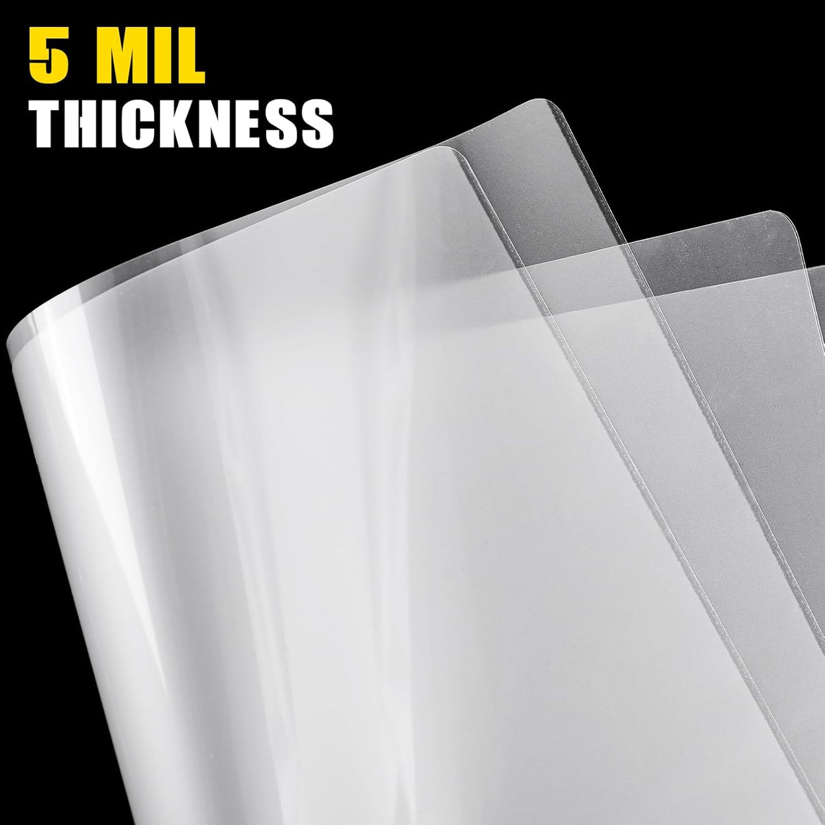 150 Pack 5 Mil Laminating Sheets, 9x11.5 Inches Thermal Laminating Pouches, for Laminator, Letter Size, Ultra Clear, Thick, Hold 8.5x11 Inches, Office School Supplies