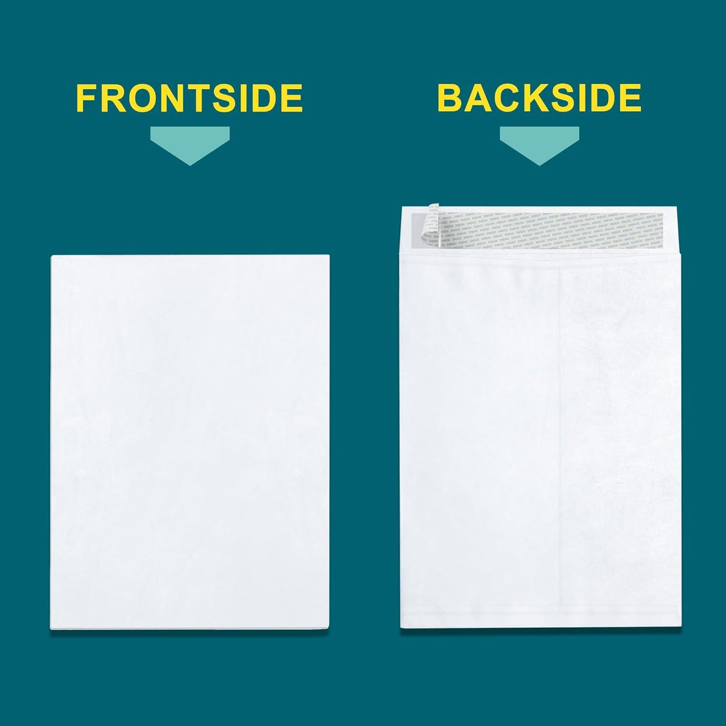 Tyvek Envelopes – 9x12 Mailer Tear Resistant Envelopes Tyvek® Construction & Easy Self Seal Closure –Bright White – Bulk Pack of 50 – 9 x 12 Inch