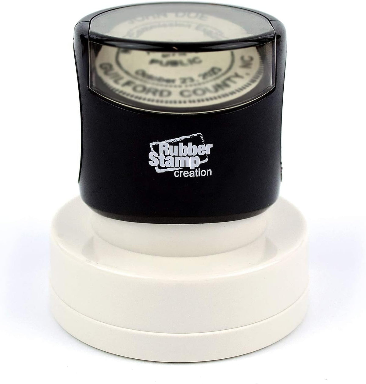 MaxMark Round Notary Pre-Inked Stamp for State of Vermont