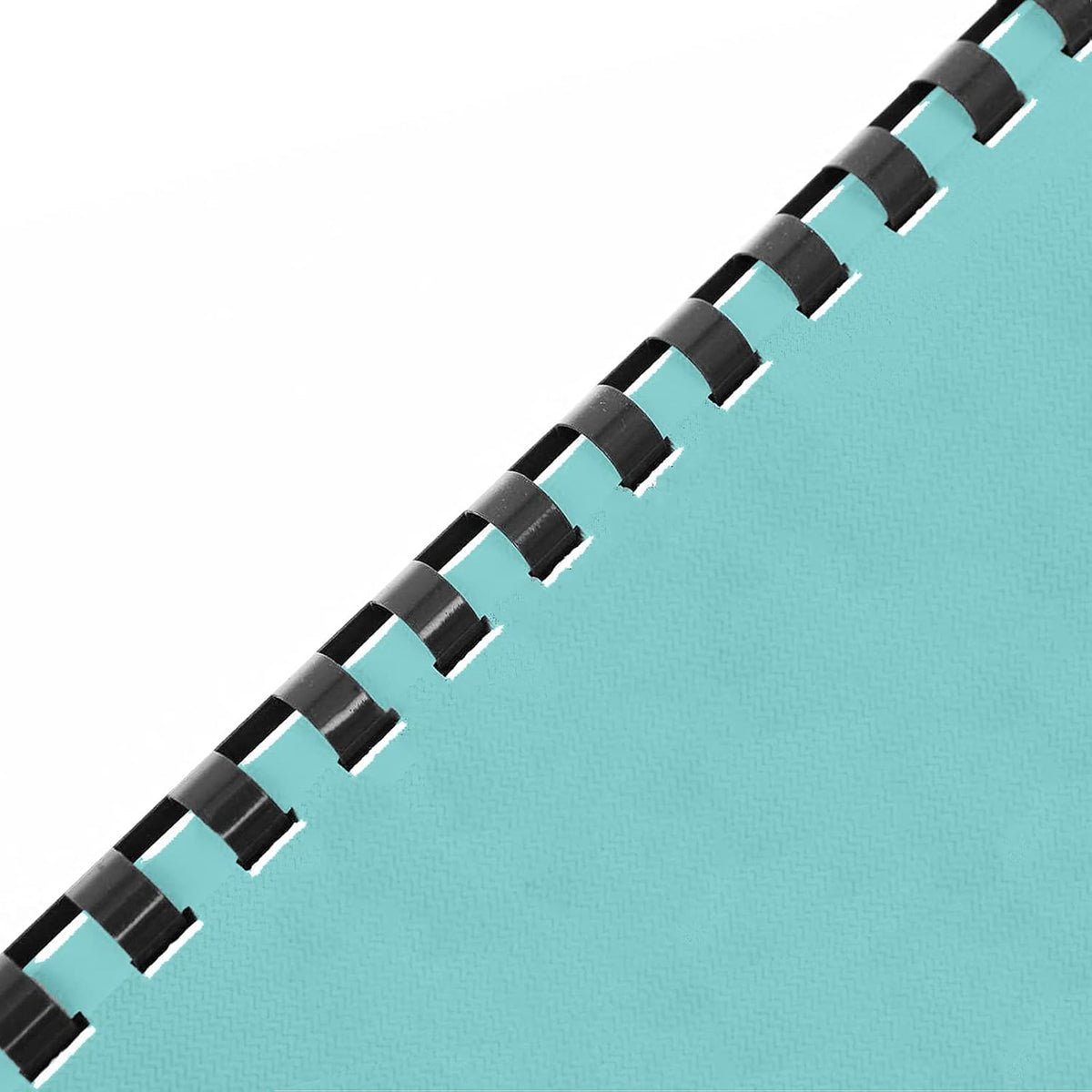 Binditek 200 Pack Plastic Binding Comb Spines, 1/4 Inch Diameter, 25 Sheet Capacity, for Letter Size, Black, for Students and Coworkers