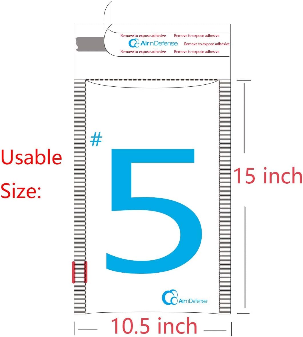 15/100/200/300/400/500/1000 pcs #5 10.5x16 Poly Bubble Padded Envelopes Mailers Shipping Bags AirnDefense (100)