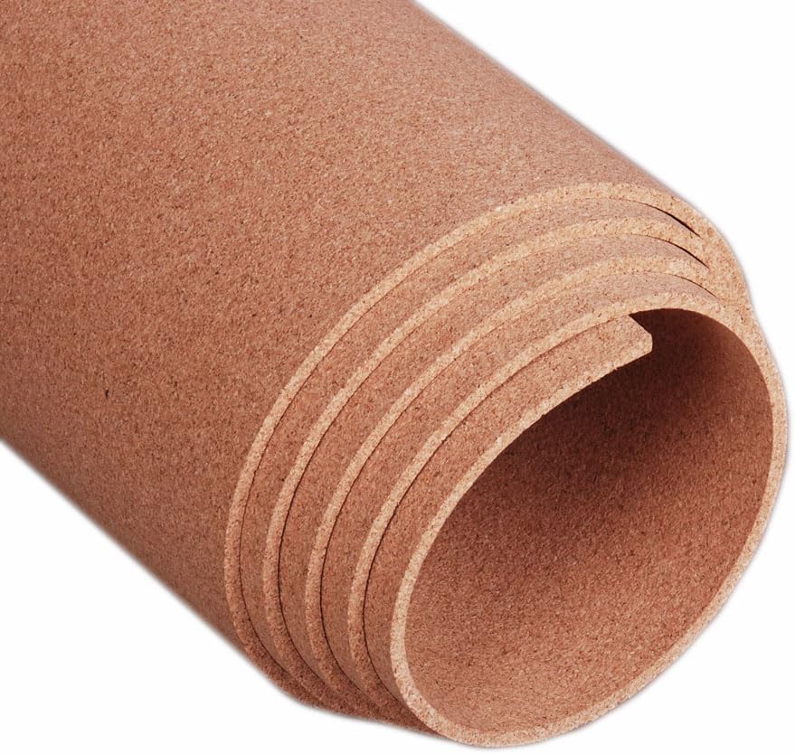 Manton Cork Premium Cork Roll - 3’ x 8’ x 1/4”, 100% Natural Facing Grade Material, Custom Cut Cork for Home, School, and Office Walls & Bulletin Boards