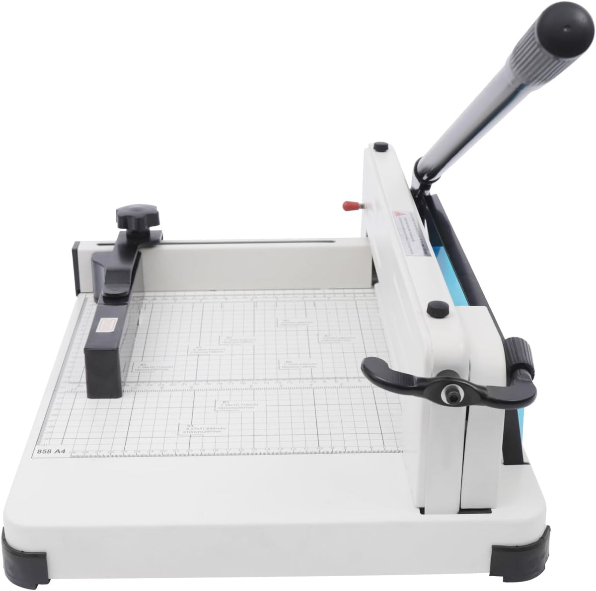 12" Guillotine Paper Cutter Heavy Duty Paper Cutter with Safety Lock Precision Paper Trimmers for 400 Sheets A4 B4 A5 B6 B7 Papers Slicer for Office School