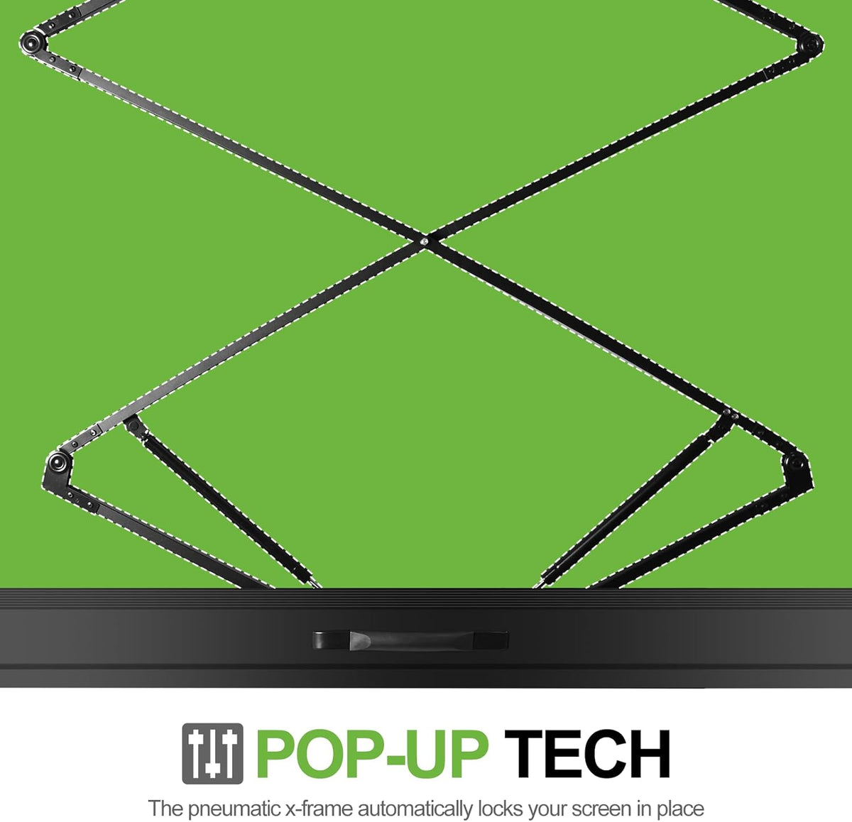 FUDESY 78.7 x 93in Extra Wide Large Collapsible Green Screen Chroma Key Panel, Portable Retractable Wrinkle Resistant Green Backdrop for Streaming, Tiktok, Auto-Locking Frame, Aluminum Hard Case