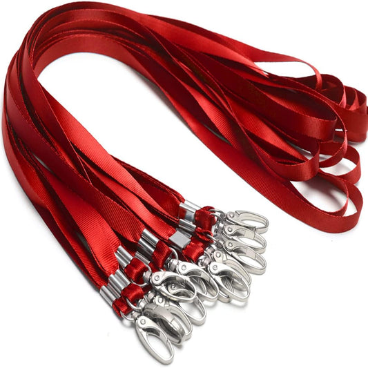 Lanyards for Id Badges Holder Bulk Lanyard with Clip Swivel Hooks for Name Tag ID Badge Holder,Students, Employees