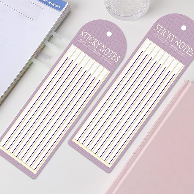 Sticky Note Tabs 960Pcs Transparent Highlighter Tape Sticky Long Page Markers Tabs Clear Highlighter Index Flag Tabs Stickers for Books Mark (6)