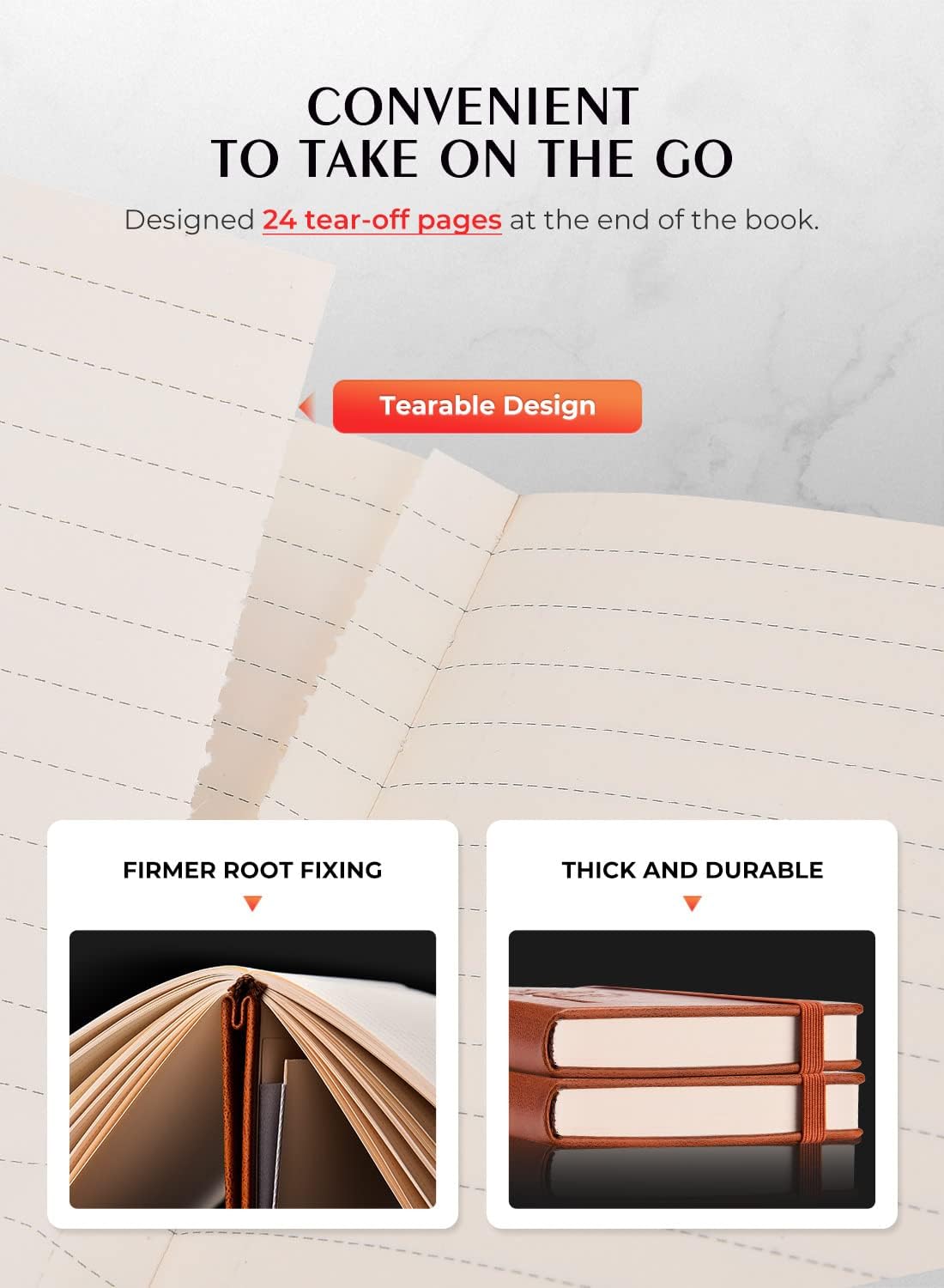 AISBUGUR Pocket Notebook, Small Notebook, 2-Pack Total 320 Pages,3.7" x 5.7" Pocket Notebook (2 Pack, Brown 2)