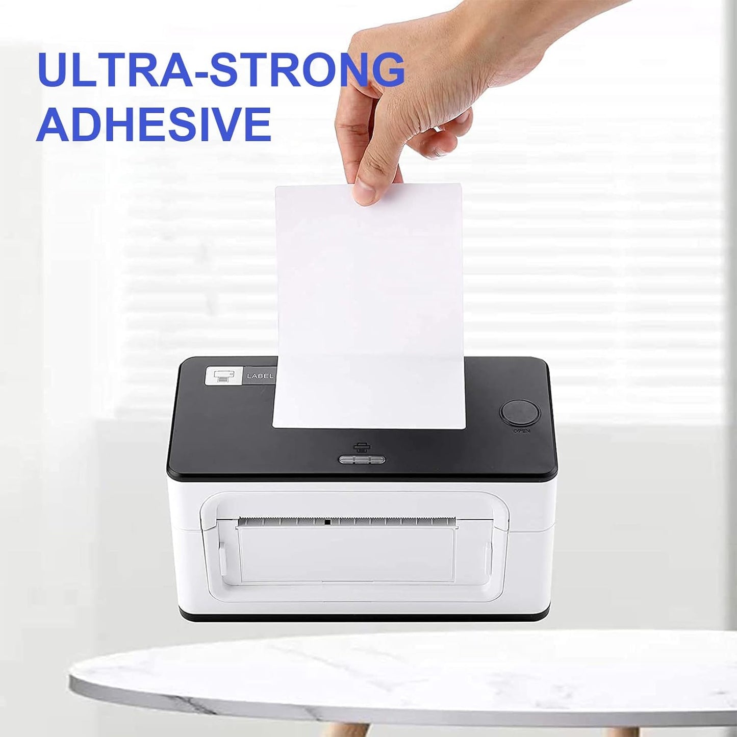 RyhamPaper 4" x 6" Direct Thermal Fanfold Labels - White, 1000 Labels