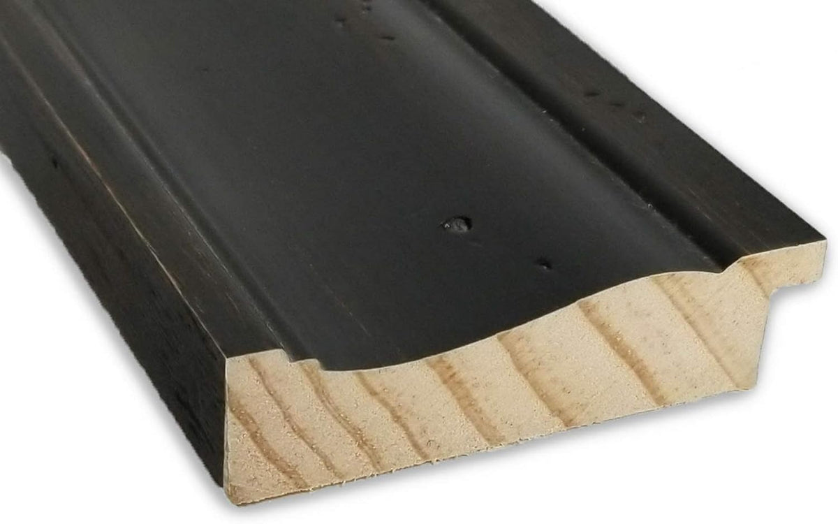 Amanti Art Natural Cork Board for Wall, 17x35 Vision Board with Black Wood Frame, Medium Corkboard Office Decor for Home Organization, Country Rustic Corkboard Pinboard to Display Items for Home