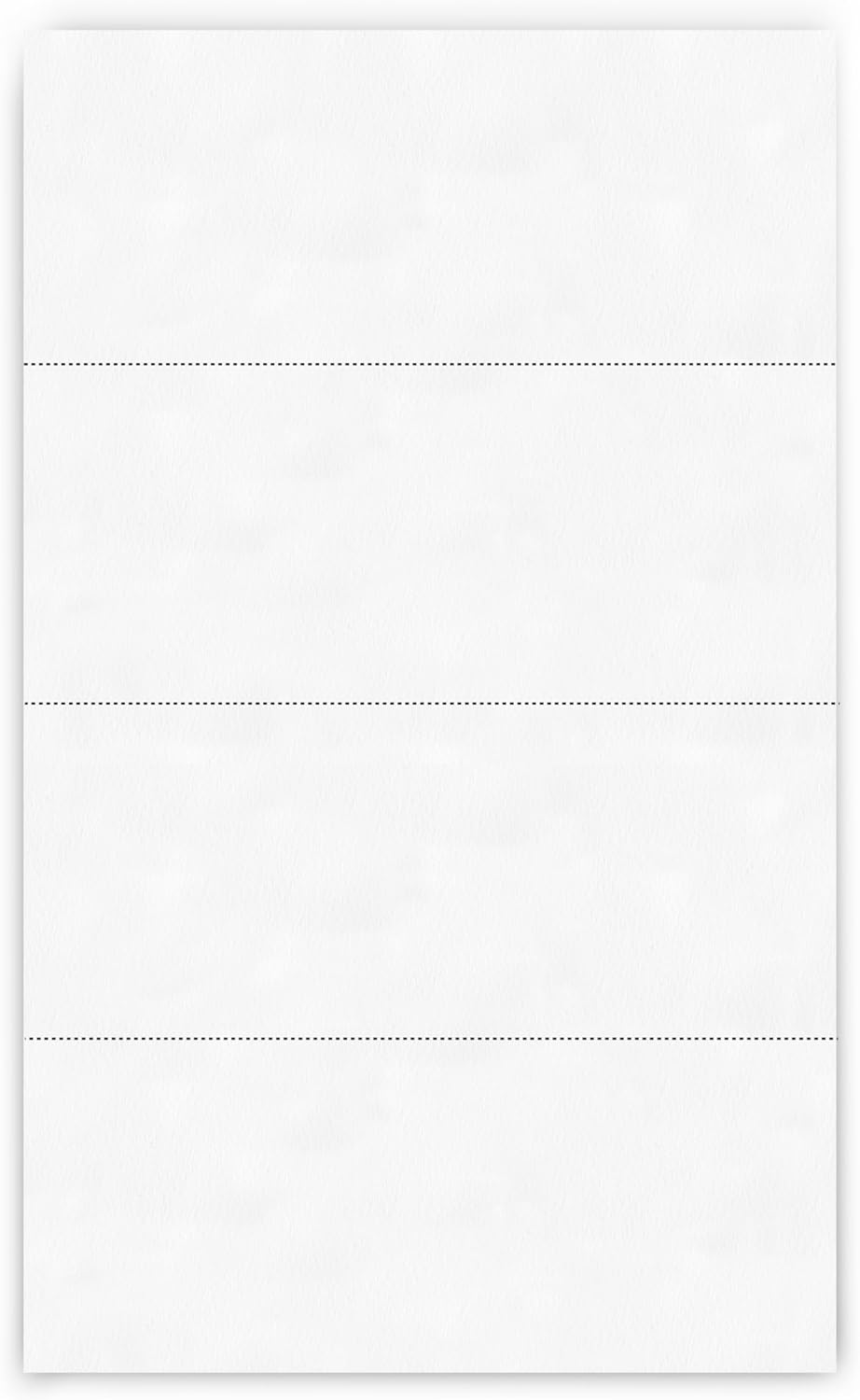 PrintWorks Professional 4 Part Legal Perforated Paper 8.5” x 14” - Perfect For Statement Use - Made in the USA - 2500 Sheets - 24 lb - Printer Compatible - White (04177)
