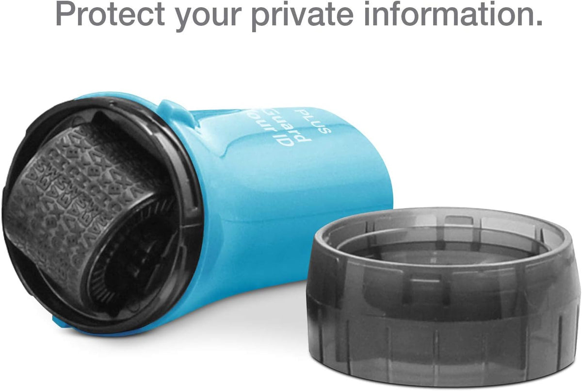 Plus The Original Guard Your ID Advanced Security Roller 2.0 for Identity Theft Prevention Stamping Turquoise