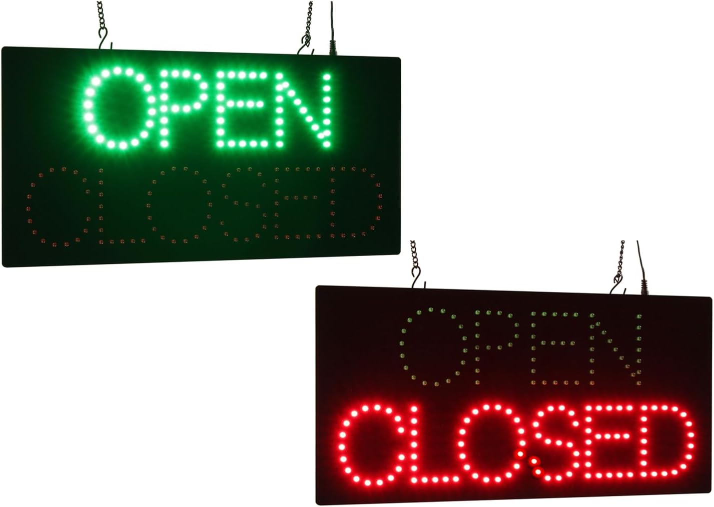 Open Closed Sign, Up-Down, 24"x12", 60x30cm, TOPKING, LED, Neon, Florescent, Signage, Signboard, Display, Billboard, Screen, Grand Opening, Gift