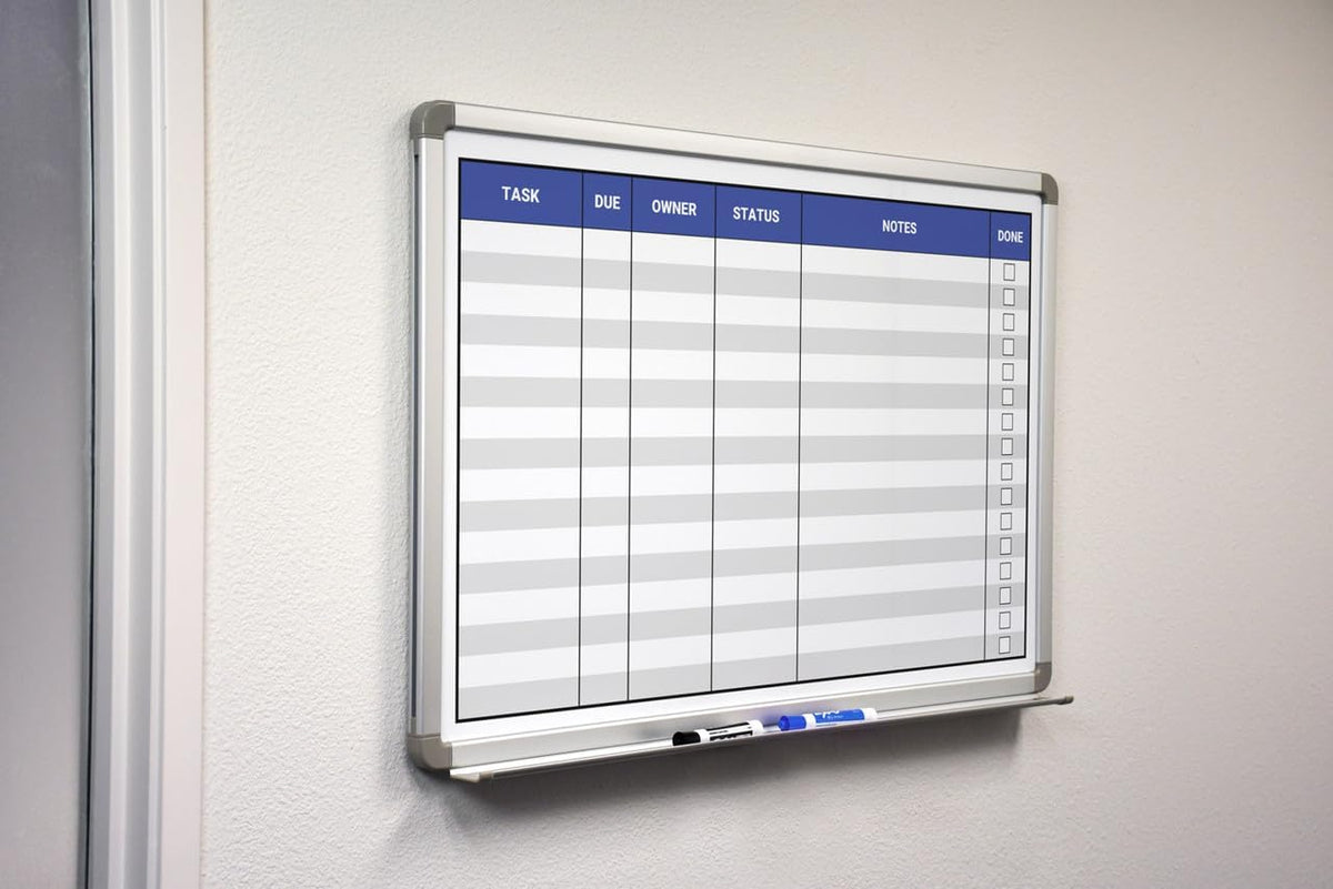 Task List Whiteboard 36" x 24"