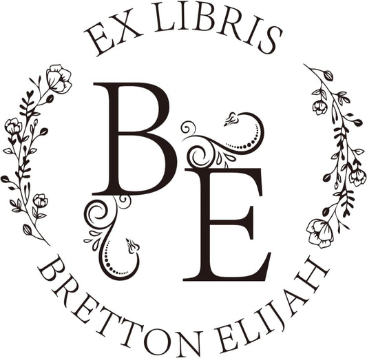 Personalized Book Embosser Stamp with Handle Set, Custom Self-Inking Library Stamp with Name & Design, Elegant Invitation Seal from Library Stamp Kit, Birthday, Book Lover Gifts （Name Sign）