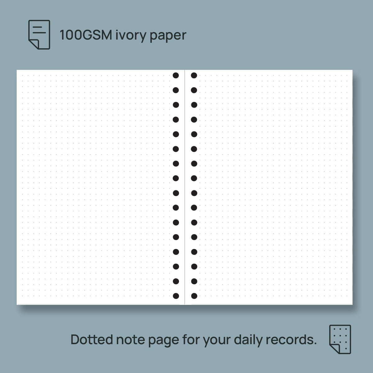 POPRUN Monthly Planner 2026-2027 Spiral Hardcover (6.25'' x 8.5''), 18 Months Calendar (Jan.2026-Jun.2027) - 2 Pages per Month with Dotted Note Pages, Sunday Start, Laminated Tab - Burgundy
