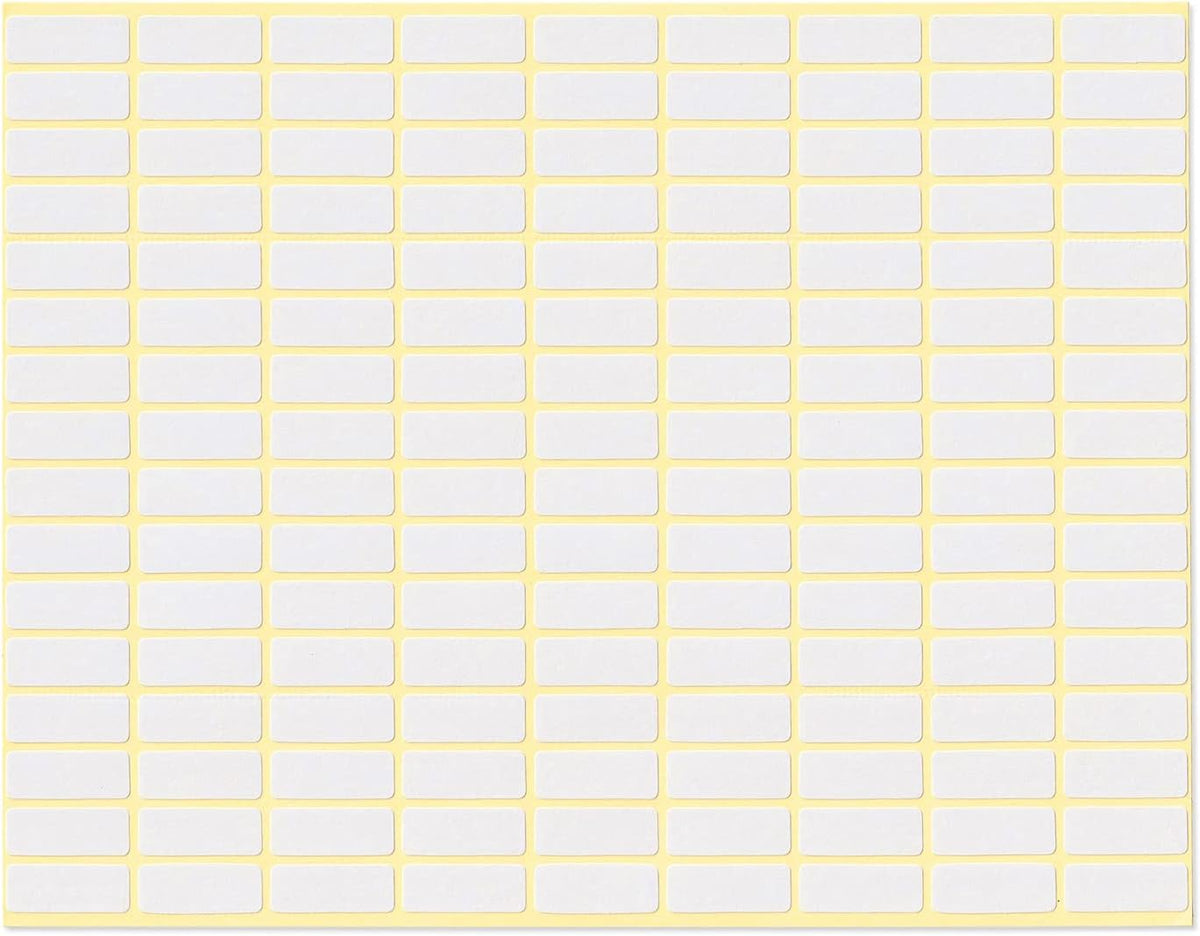 dealzEpic - Self-Adhesive Writable Blank Paper Label Stickers - 8x20mm