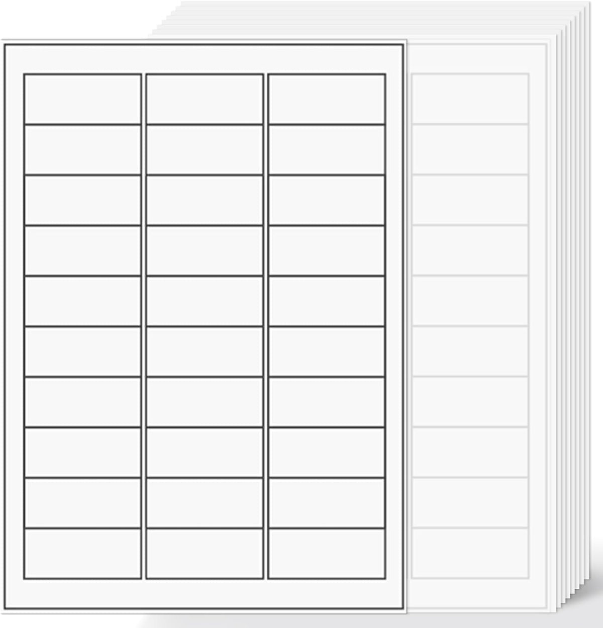 1" x2-5/8 Shipping Address Labels, Blank Mailing Labels, 30-UP White Self-Adhesive Name Tag Stickers for Inkjet and Laser Printer [100 Sheet 3000 Labels]