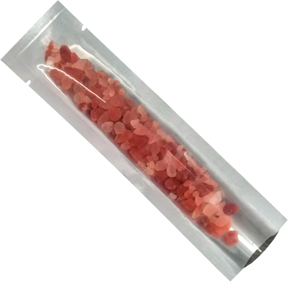 PABCK 500 Pcs 1.57x6.5 inch (inside size 1.18x6.1 inch) Clear Front Vacuum Heat Sealable Foil Bag Mylar Packets for Travel Sample Packaging Spice Candy Chololate Coffee Food Storage Aluminum Pouch