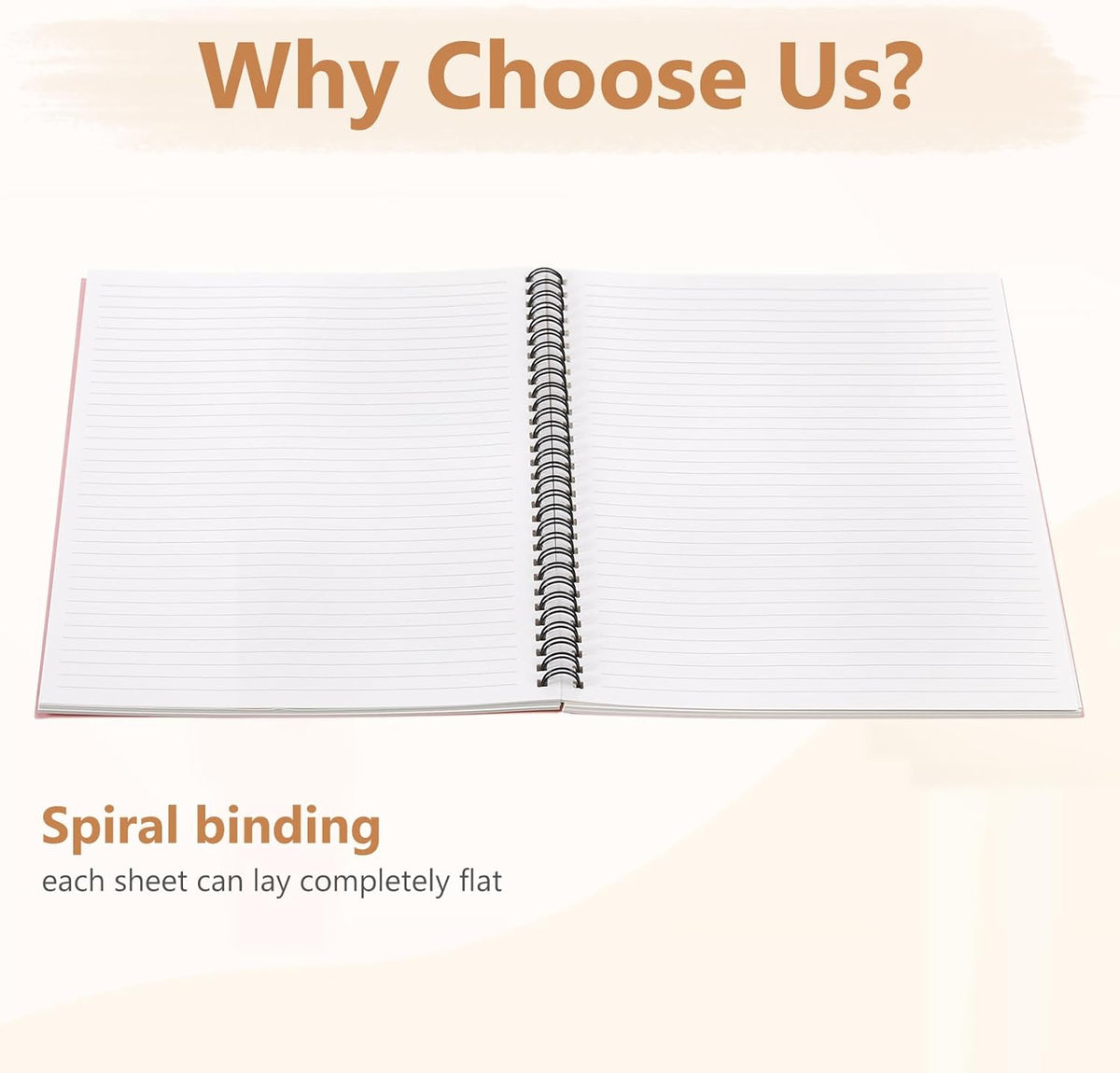 Fuutreo 12 Pcs Spiral Notebook for Work A5 8.3 x 5.7 Inch College Ruled Spiral Journal Notebook Kraft Cover Ruled Paper, 12 Color, 60 Sheets, 120 Pages for Office School(Macaron Color)