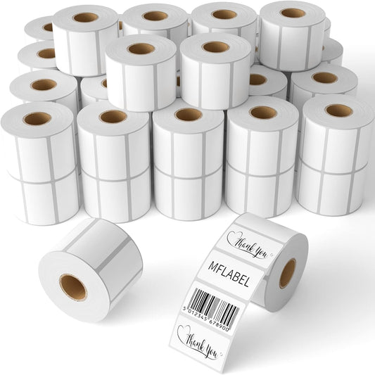 MFLABE 840 Rolls of 1000 2-1/4 x 1-1/4 Inch Direct Thermal Perforated Shipping Labels,SKU Labels