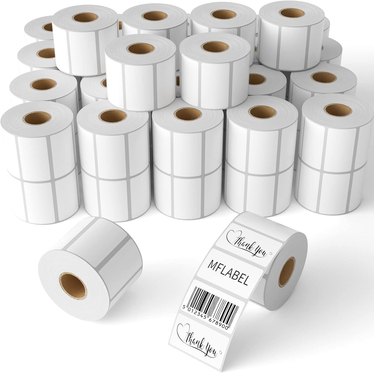 MFLABE 54 Rolls of 1000 2-1/4 x 1-1/4 Inch Direct Thermal Perforated Shipping Labels,SKU Labels